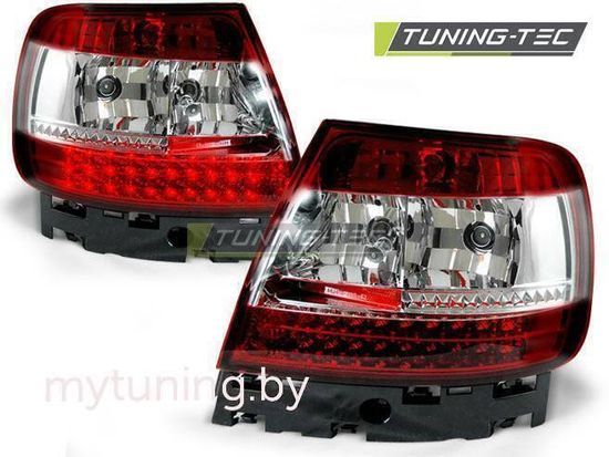 Задние фонари Audi A4 B5 red white led