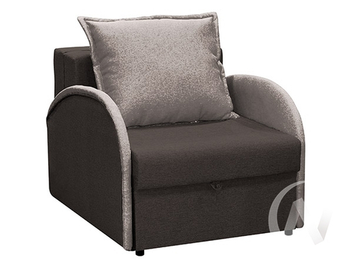 Кресло-кровать НЕО-59 (КР/КР) подушка Карат 17 (светло-серый) посадка Карат 18 (темно-серый)