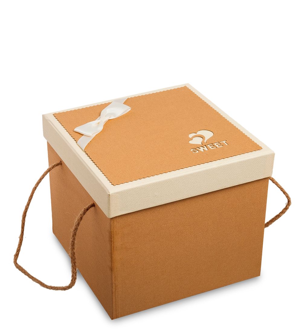 WG-64/2-D Коробка подарочная «Квадрат» цв.коричневый