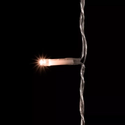 Светодиодный занавес 2*3 м., 600 экстра теплых белых LED ламп, облегченный, прозрачный провод ПВХ, LTC (PCL600NOT-10-2EWW)