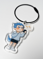 Акриловый брелок Ли Хуань с металлическим браслетом для ключей (Here u are)