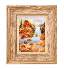 AMB-03/35 Картина «Красота природы» (с янтарной крошкой) H-32см