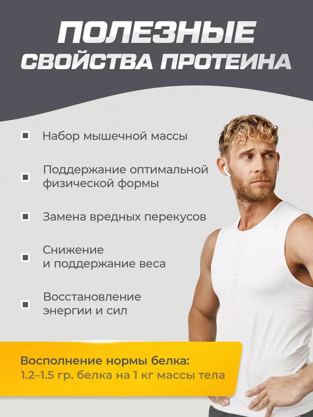 Протеин сывороточный со вкусом банана 1020гр