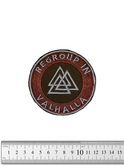 Шеврон Regroup in Valhalla вышивка