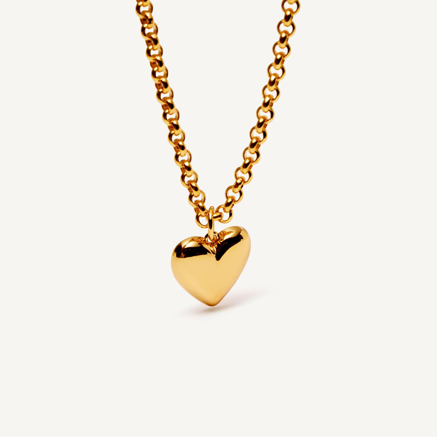 Колье Gold Chain With Heart And Star Charm