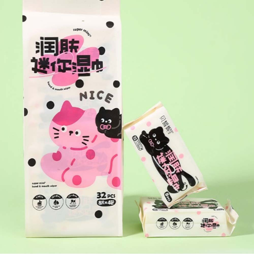 Набор влажных салфеток Кот