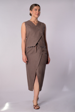 Юбка женская 4337зп, какао #429Кк014337зп