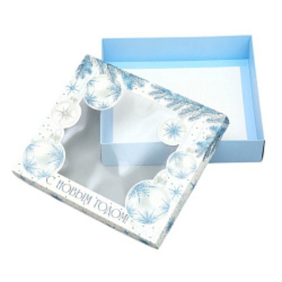 Коробка подарочная новогодняя складная «С Новым годом», 23.5×20.5×5.5см