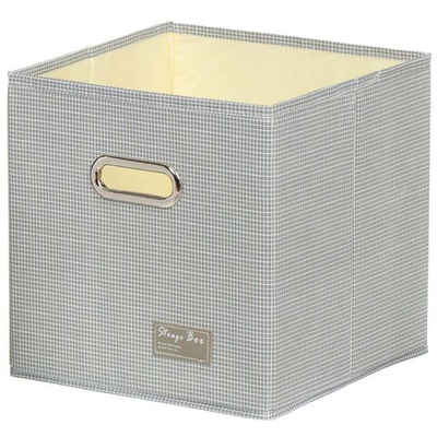 Кофр д/хранен, 27х27х27 см, сер, Клетка, Y3-591