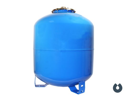 Вертикальный гидроаккум. 80 V, фланец- нерж. сталь, 80 л