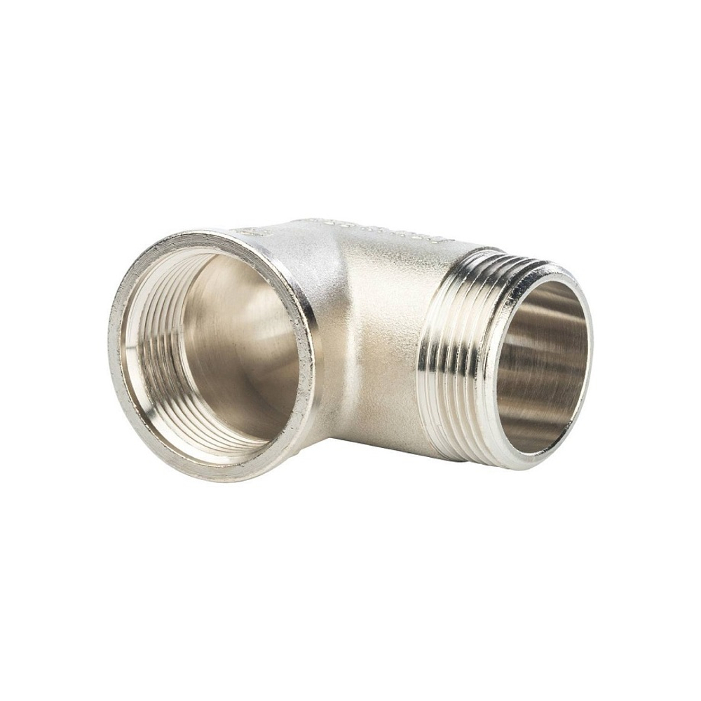 Переход с внутренней резьбы на наружную угловой STOUT SFT 0012 - 1"1/4 (латунь никелированная)