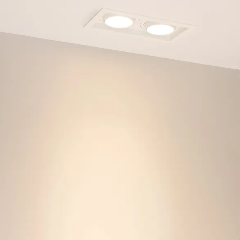 Светильник MS-VORTEX-BUILT-S210x117-2x20W Warm3000 (WH-WH, 20 deg, 230V) (Arlight, IP20 Металл, 5 лет) 057762