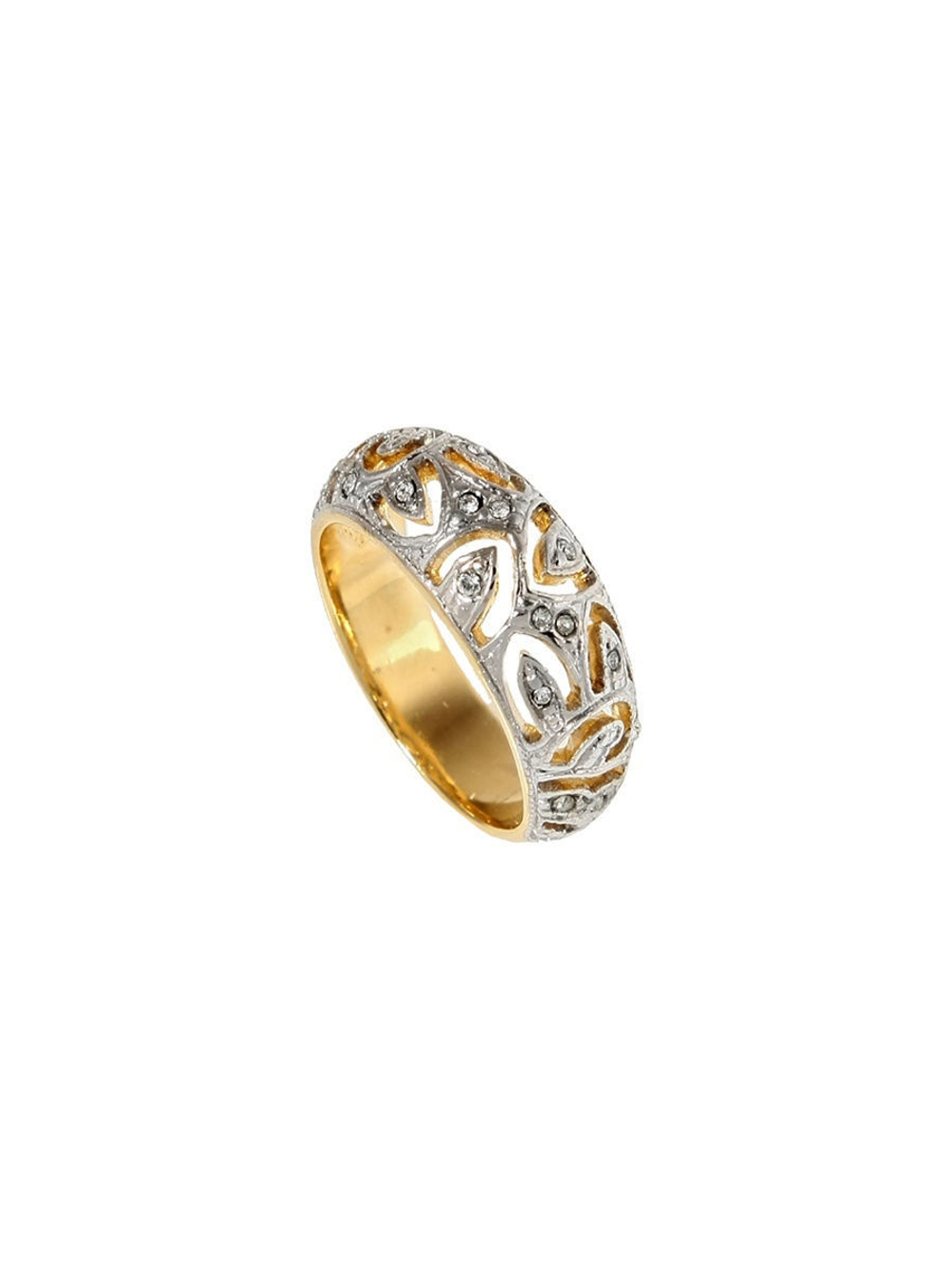 "Кижи" кольцо в золотом покрытии из коллекции "Леди" от Jenavi