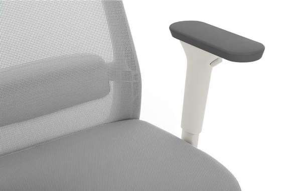 Кресло Work W-218C WHITE Светло-серый