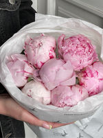 Букет 7шт розовых пионов