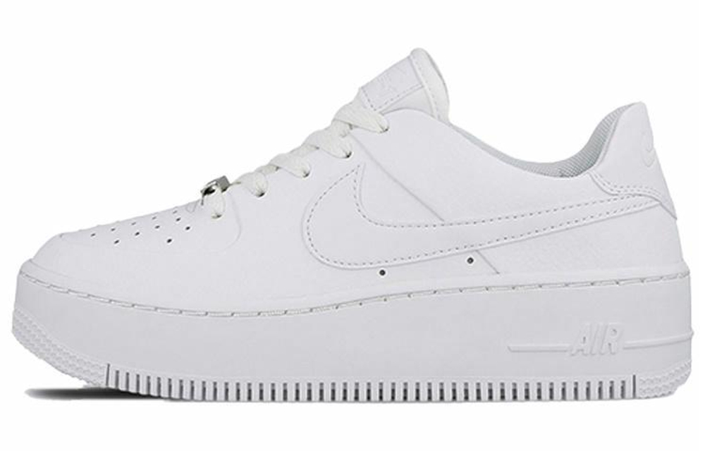 Кроссовки Nike Air Force 1 Sage Triple White (W) (Женская размерная сетка)