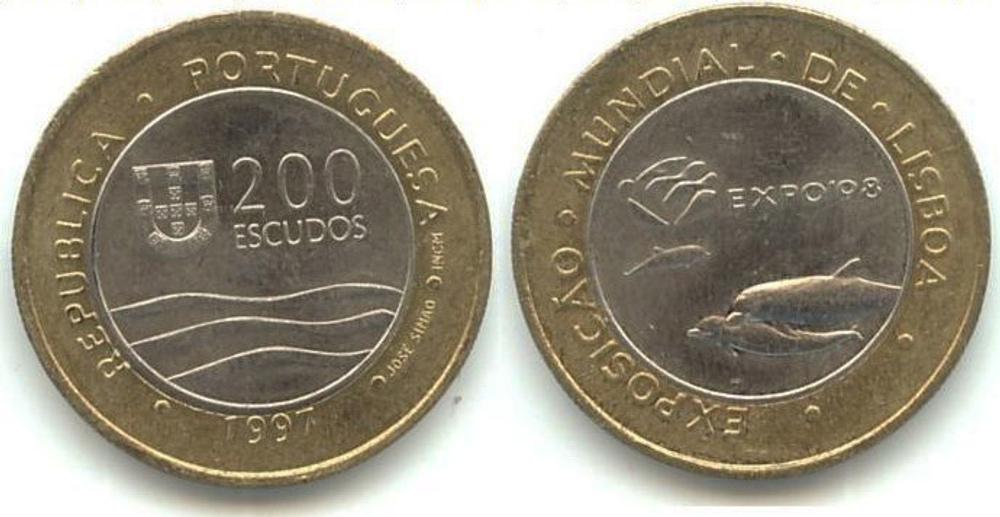 200 эскудо 1997 год "Лиссабон.Экспо 98"