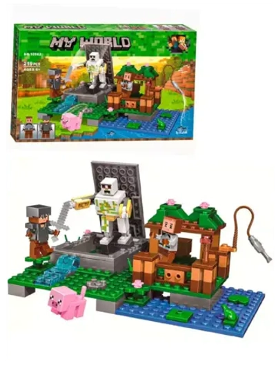 Конструктор Майнкрафт Голем на ферме 219 деталей