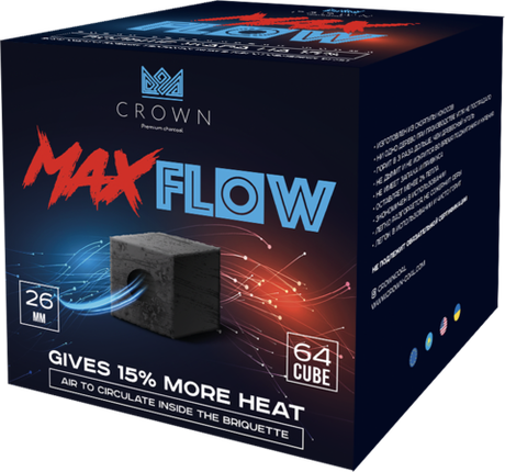 Уголь кокосовый Crown MaxFlow 26мм