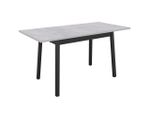 Стол кухонный обеденный раздвижной Белый/Цемент Светлый, Венеция, 110х70х75 см