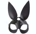 Маска Зайка Sitabella чёрная кожа