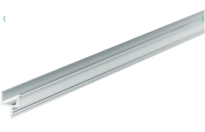 Ручка-профиль торцевая U-line (ДСП+стекло), 5000мм, алюминий, AQ