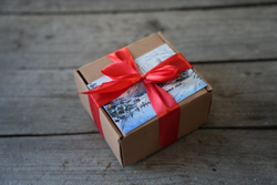 "Домик в зимнем лесу", авторское мыло в подарочной упаковке