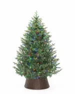 Елка с гирляндой 2в1 «Торжественная» (Литая хвоя) от 1,8 м до 4 м