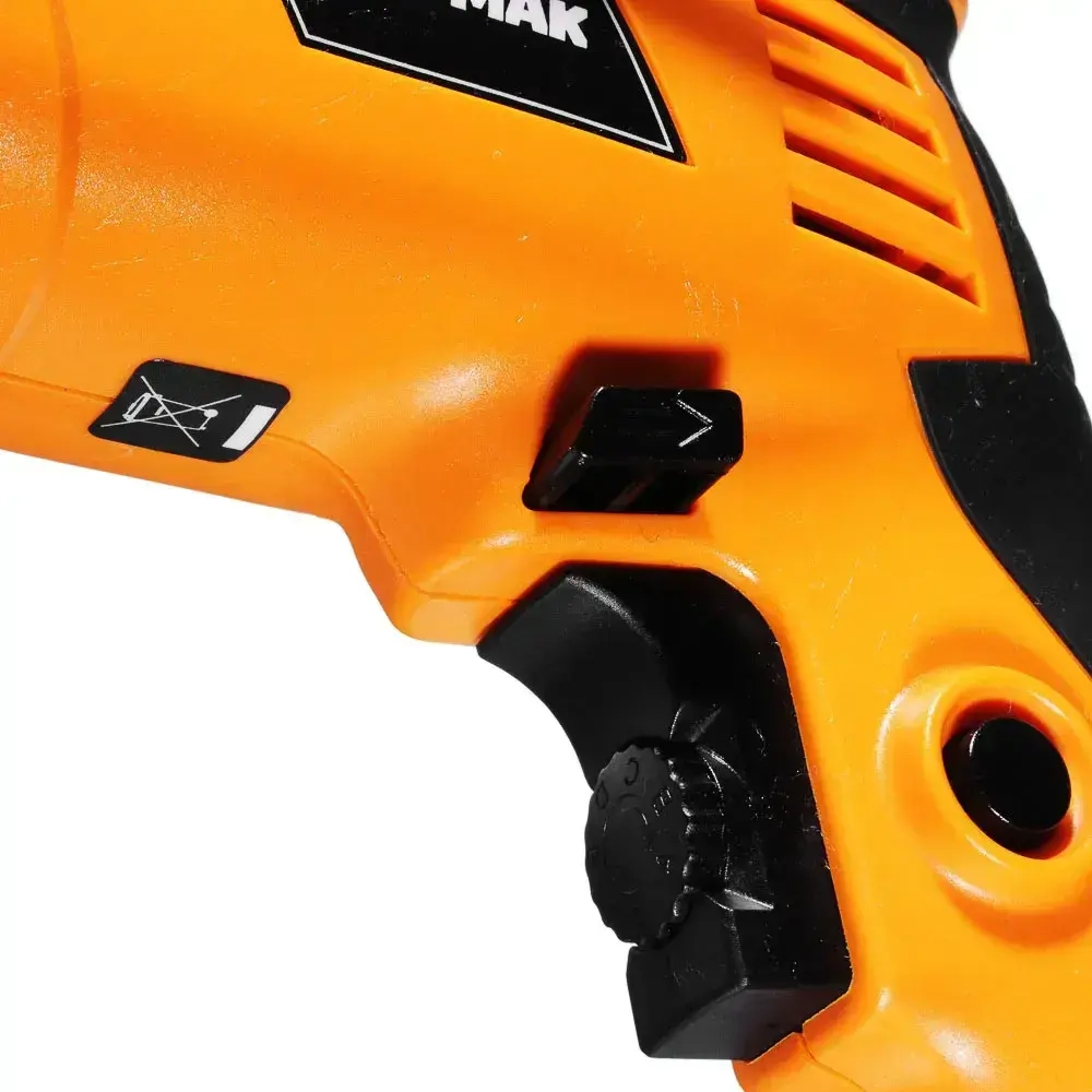 Дрель ударная электрическая ЕРМАК ДУ-780-Б, 780Вт, быстрозаж. патрон 13мм, 0-3000 об/мин, рег.скор, реверс