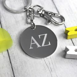 Круглый большой брелок с гравировкой на заказ