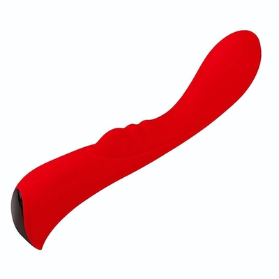 Красный вибромассажер 6 Silicone G-Spot Fun - 19,1 см. (Цвет: красный)