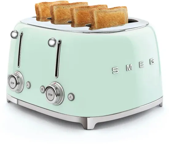 Тостер SMEG TSF03PGEU, пастельный зелёный