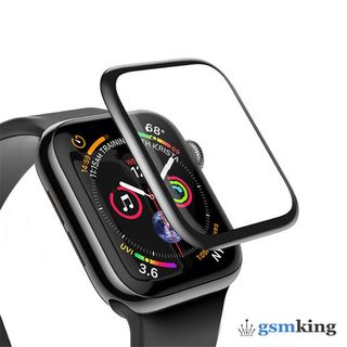Baseus 0.3mm Full-screen Curved Tempered Film 44mm for AP Watch 4 Black SGAPWA4-B01