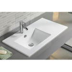 Comforty. Тумба-умывальник "Бремен-90" дуб белый с раковиной Comforty 9090EL