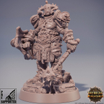 Человек Воин Паладин Варвар Файтер Рыцарь миниатюра для dnd, днд, pathfinder, фентези, Настольная игра, НРИ, Варгейм, РПГ