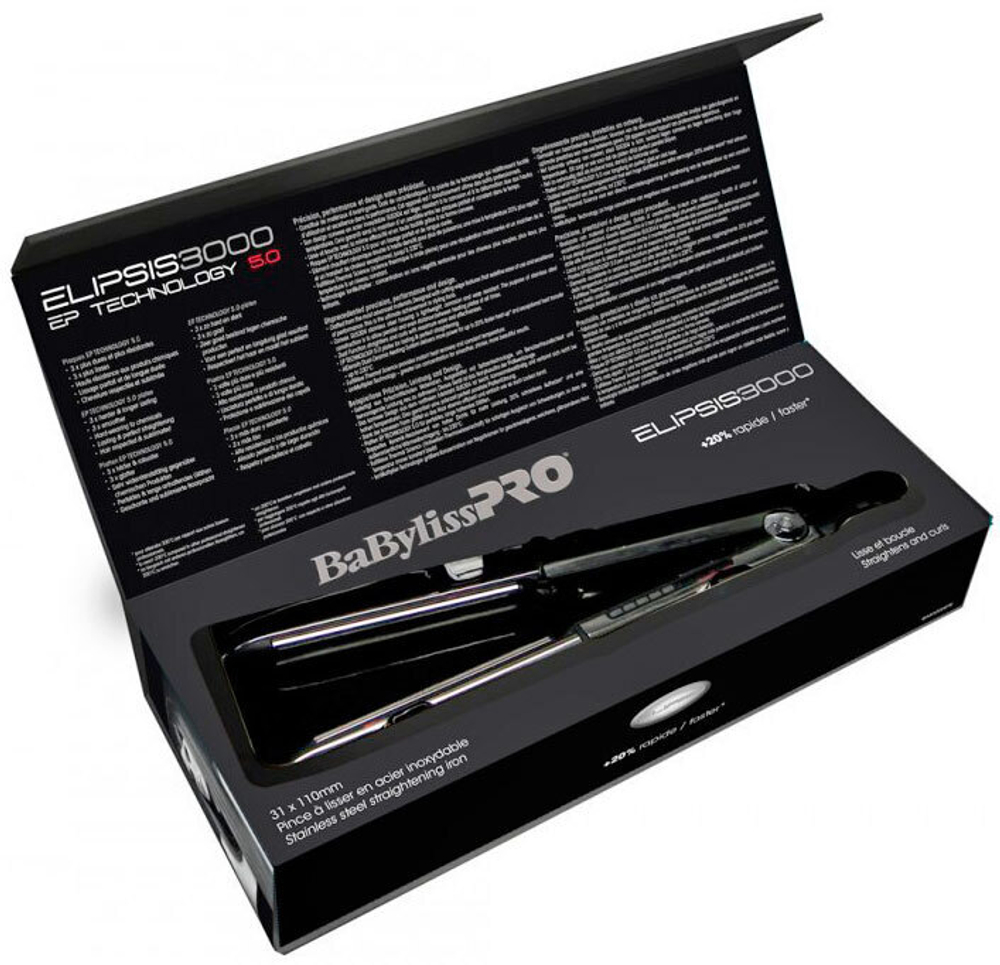 Щипцы-выпрямители металлические BaBylissPRO BAB3000EPE Elipsis3000