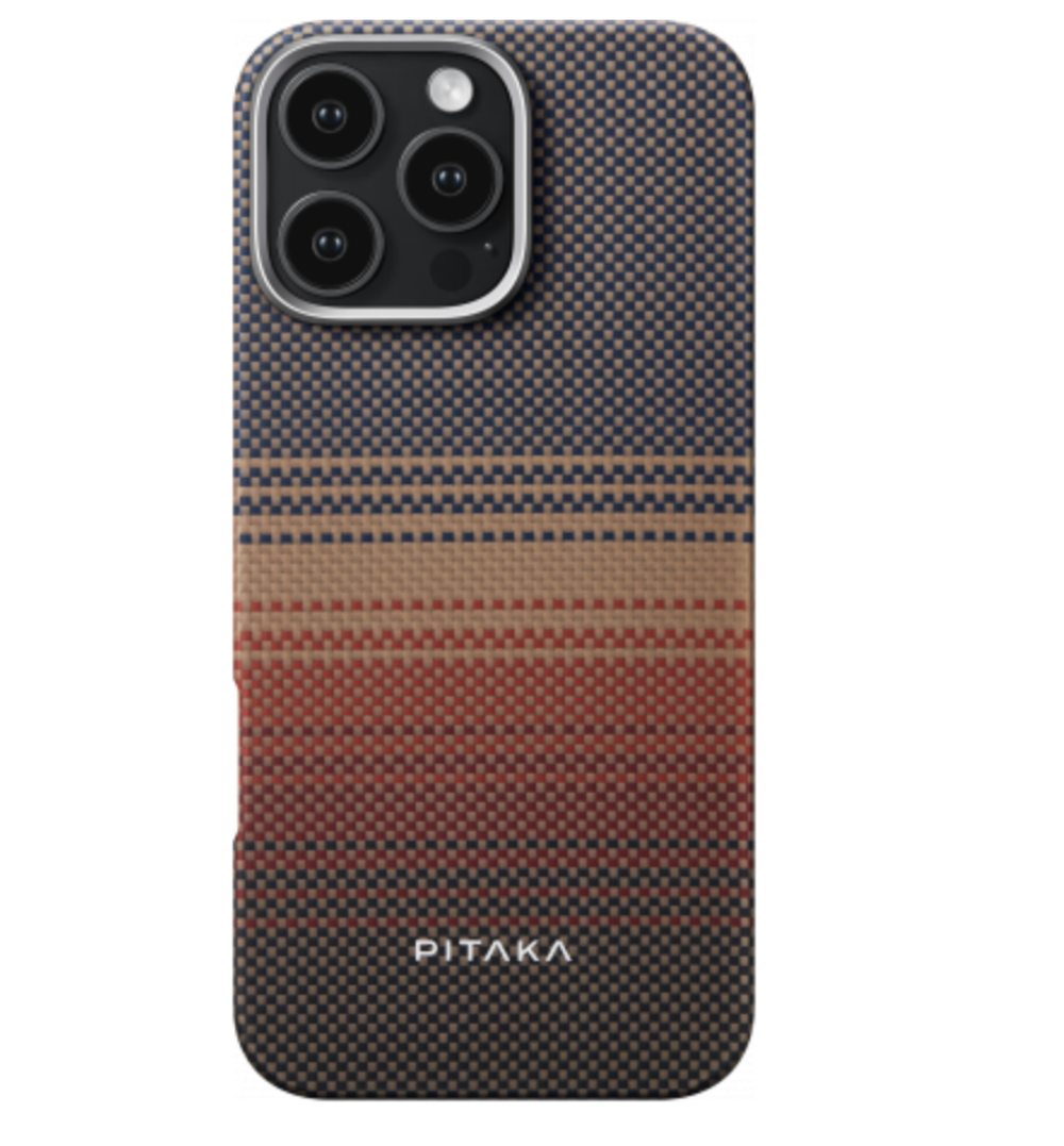 Чехол iPhone 16 Pro Pitaka Tactile Woven Case (Sunset)