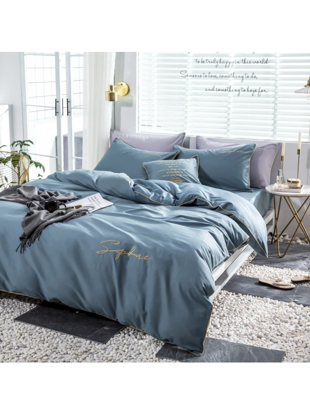 Постельное белье из сатина Морская волна 2-спальное