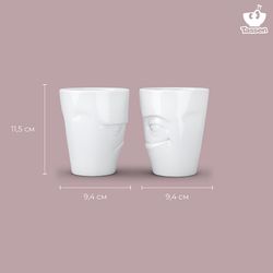 Набор кружек Grumpy & Impish, 350 мл, белый, 2 шт.