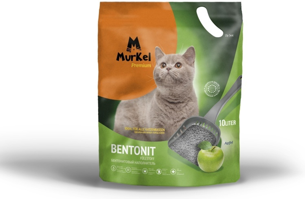 Наполнитель Murkel 10л Яблоко Бентонитовый
