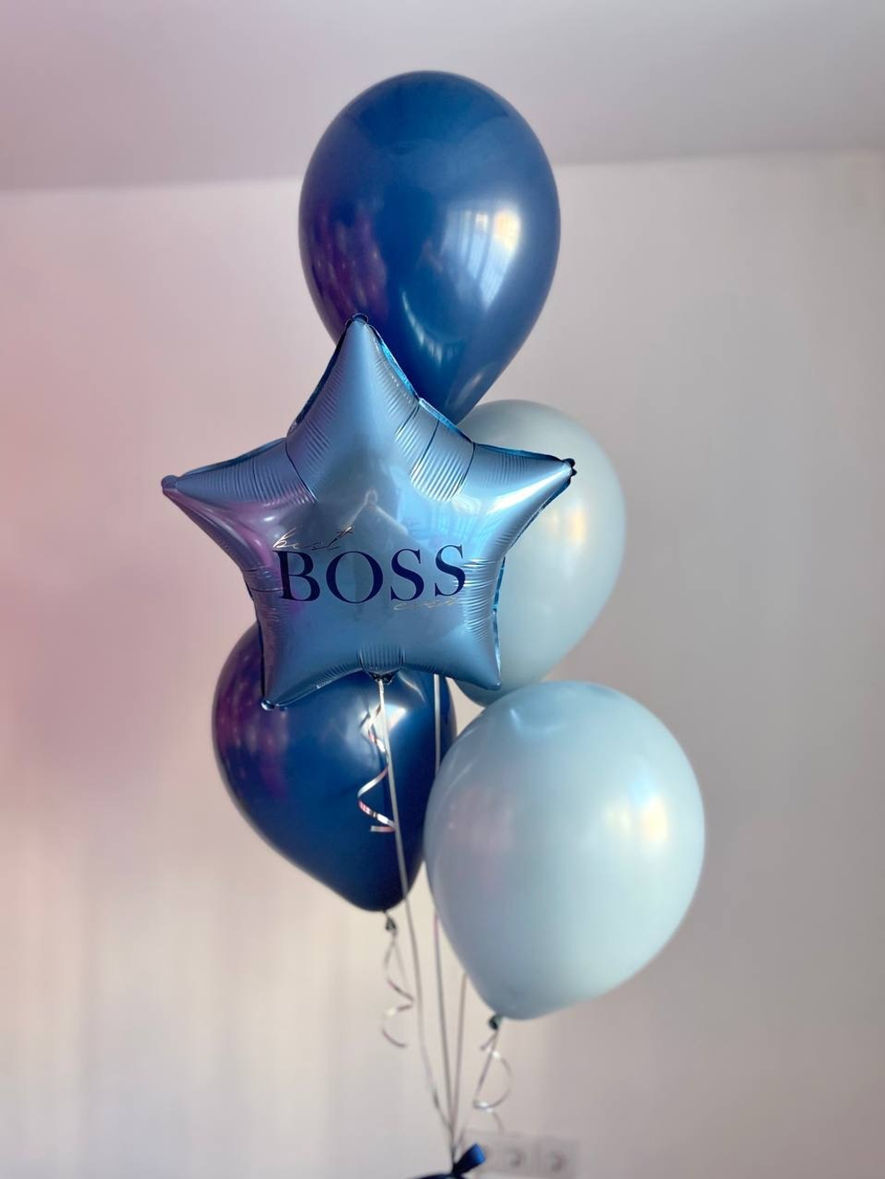 Воздушные шары с надписью для Босса " Best BOSS Ever " №2936