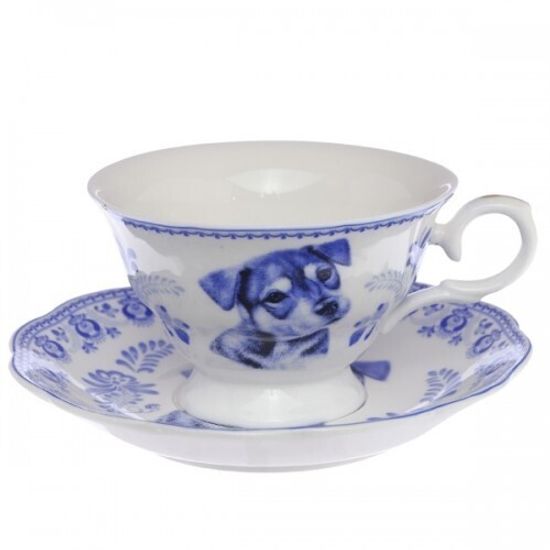 Чашка с блюдцем "Собака"