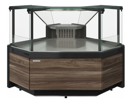 Холодильная витрина CARBOMA BAVARIA 3 GC111 VM-5 динамика газлифт без боковин