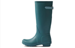 HUNTER Refined Waterproof And Warm Rain Boots Women"s Blue