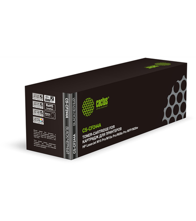 Cactus CS-CF244A CF244A черный (1000стр.) для HP LJ M15 Pro/M15a Pro/M28a Pro MFP/M28w Pro MFP
