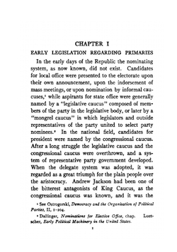 Primary elections. A study of the history and tendencies of primary election legislation | Charles Edward Merriam