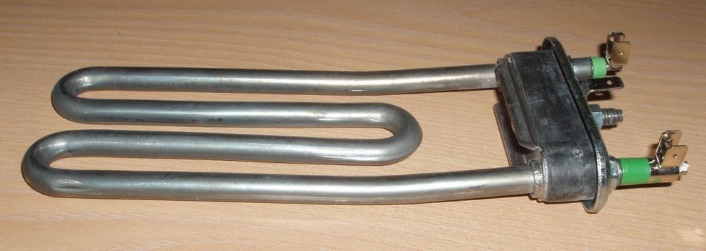 Тэн для стиральной машины Indesit (Индезит)/Ariston (Аристон) 087188, 1800W немного изогнут, 170mm с отв.ПРОМО