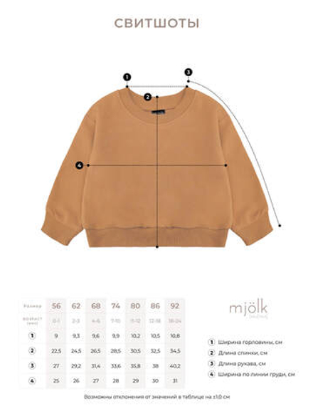 Комплект Mjölk Свитшот Magic Mint/Легинсы Circus