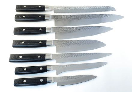 СЕТ кухонных ножей серия Zen, дамасская сталь, YAXELL, Япония