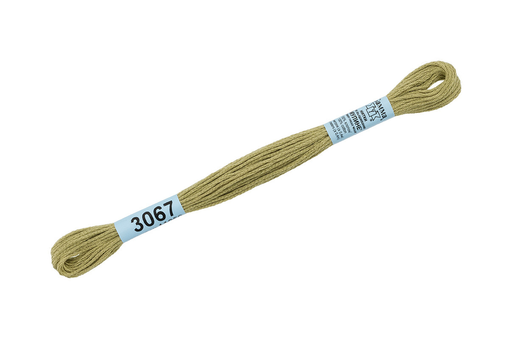 Мулине "Gamma", 100% хлопок, 8 м, №3067